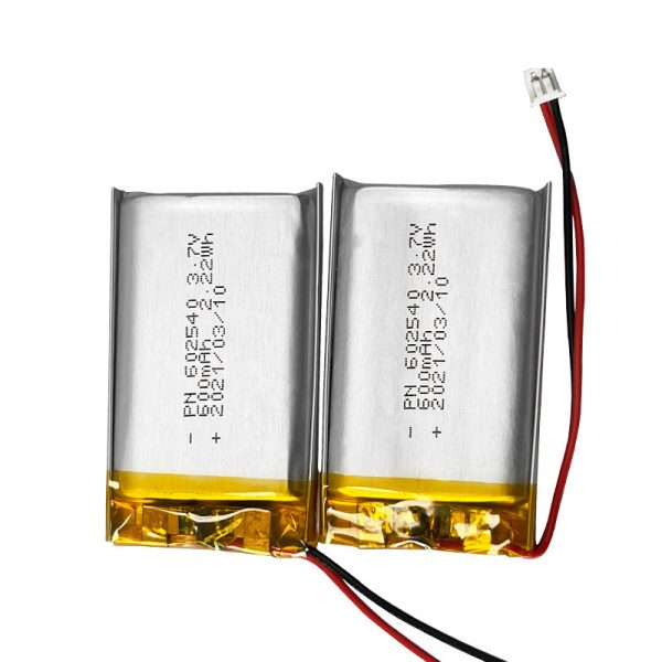 602540 3.7V 600mAh 聚合物锂电芯 - 图片 2